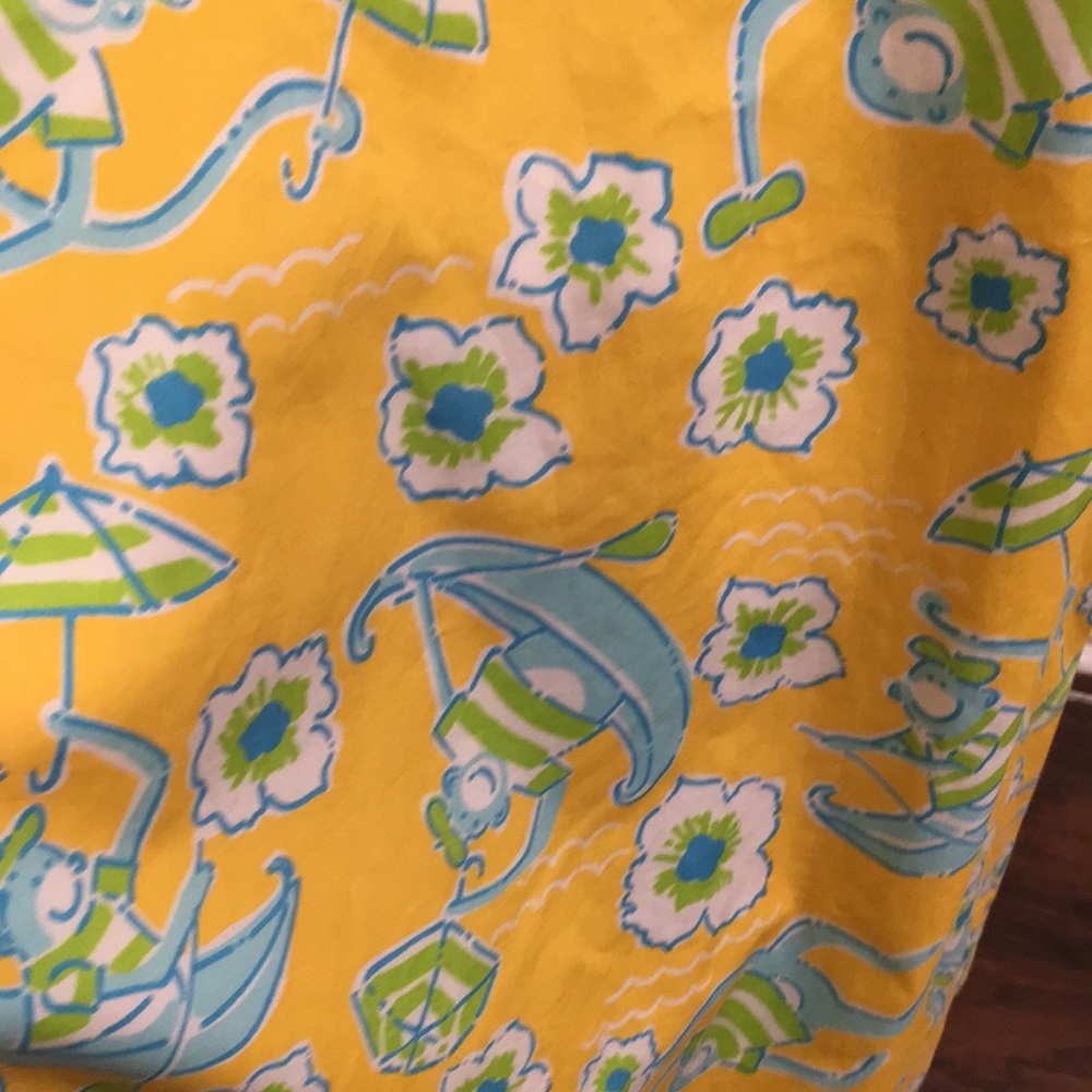 Lilly Pulitzer les monkeys print halter dress